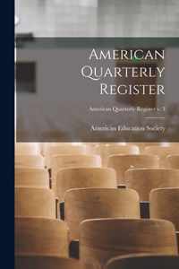 American Quarterly Register; American quarterly register v. 3