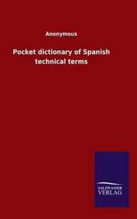 Pocket dictionary of Spanish technical terms