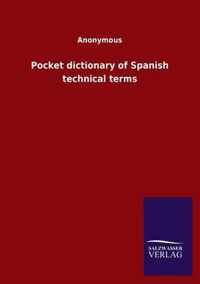 Pocket dictionary of Spanish technical terms