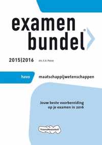 Examenbundel Havo maatschappijwetenschappen 2015/2016