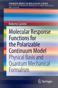 Molecular Response Functions for the Polarizable Continuum Model