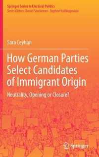 How German Parties Select Candidates of Immigrant Origin