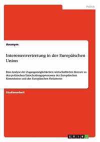 Interessenvertretung in der Europaischen Union