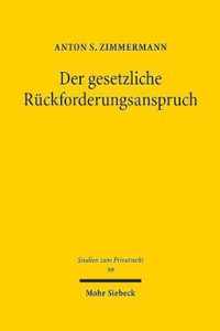 Der gesetzliche Ruckforderungsanspruch