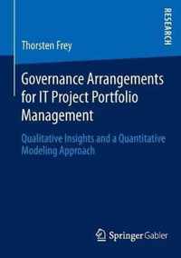 Governance Arrangements for IT Project Portfolio Management