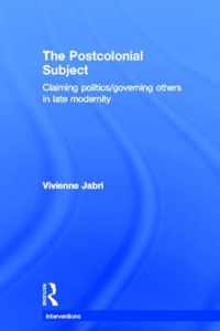 The Postcolonial Subject