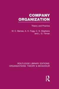 Company Organization (Rle: Organizations): Theory and Practice