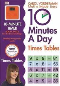 10 Minutes A Day Times Tables, Ages 9-11 (Key Stage 2)