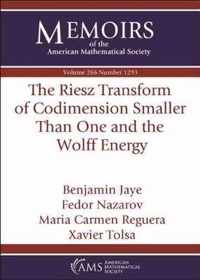 The Riesz Transform of Codimension Smaller Than One and the Wolff Energy