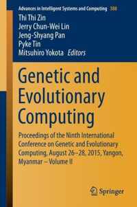 Genetic and Evolutionary Computing