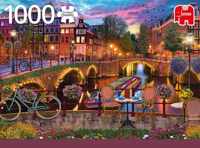 Premium Collection Puzzel - Amsterdam Canals (1000 Stukjes)