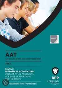 AAT Prepare Final Accounts for Sole Traders and Partnerships