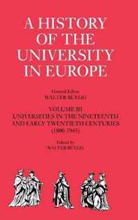 History Of The University In Europe V3