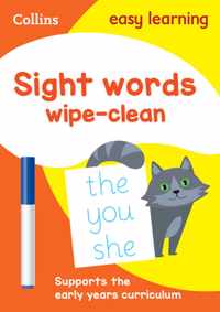 Sight Words Age 3-5 Wipe Clean Activity Book