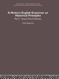 A Modern English Grammar on Historical Principles