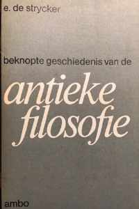 Beknopte gesch. antieke filosofie