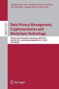 Data Privacy Management, Cryptocurrencies and Blockchain Technology