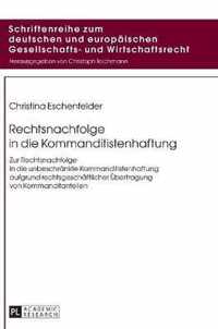 Rechtsnachfolge in Die Kommanditistenhaftung