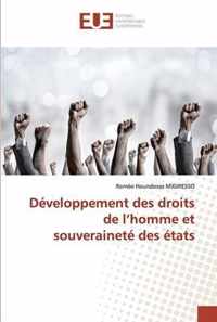 Developpement des droits de l'homme et souverainete des etats