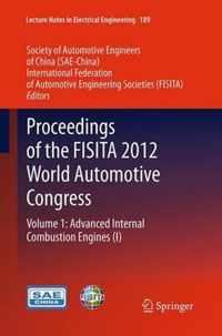 Proceedings of the FISITA 2012 World Automotive Congress: Volume 1