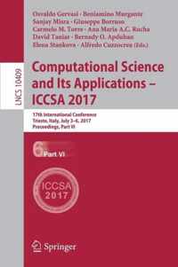 Computational Science and Its Applications - ICCSA 2017