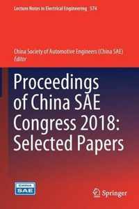 Proceedings of China SAE Congress 2018 Selected Papers