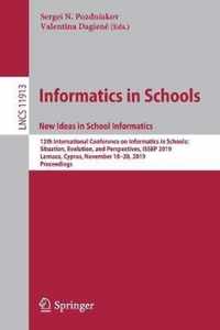 Informatics in Schools. New Ideas in School Informatics: 12th International Conference on Informatics in Schools
