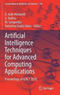 Artificial Intelligence Techniques for Advanced Computing Applications