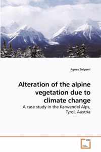 Alteration of the alpine vegetation due to climate change