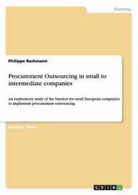 Procurement Outsourcing in small to intermediate companies