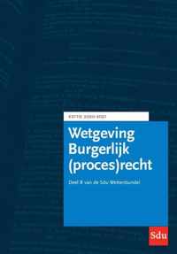 Educatieve wettenverzameling  -   Sdu Wettenbundel Burgerlijk (proces)recht. Editie 2020-2021