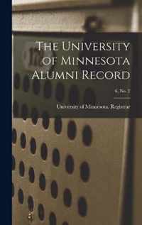 The University of Minnesota Alumni Record; 6, no. 2