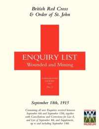 British Red Cross and Order of St John Enquiry List for Wounded and Missing