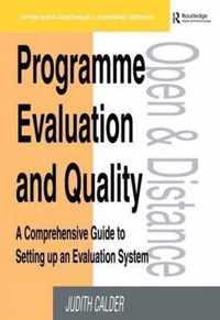 Programme Evaluation and Quality