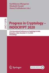 Progress in Cryptology INDOCRYPT 2020