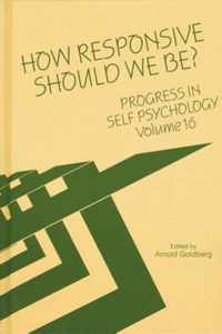 Progress in Self Psychology, V. 16