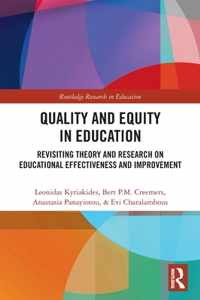 Quality and Equity in Education