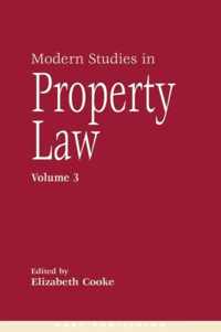 Modern Studies in Property Law