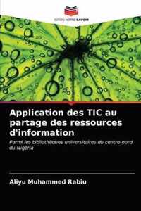 Application des TIC au partage des ressources d'information