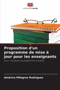 Proposition d'un programme de mise a jour pour les enseignants