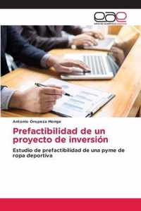 Prefactibilidad de un proyecto de inversion