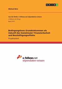 Bedingungsloses Grundeinkommen als Zukunft des Sozialstaats? Finanzierbarkeit und Beschaftigungseffekte