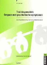 Trainingsmodule omgaan met psychotische symptomen - handboek