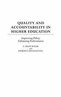 Quality and Accountability in Higher Education