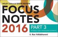 Wiley CIAexcel Exam Review 2016 Focus Notes