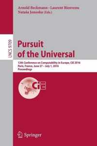 Pursuit of the Universal