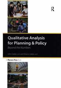 Qualitative Analysis for Planning & Policy