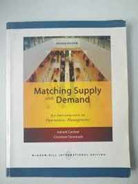 Matching Supply With Demand