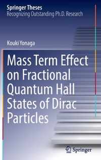 Mass Term Effect on Fractional Quantum Hall States of Dirac Particles