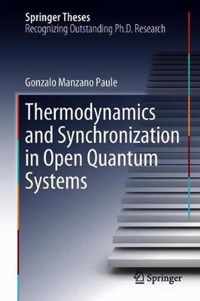 Thermodynamics and Synchronization in Open Quantum Systems